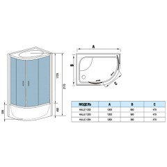 Душевая кабина WeltWasser Halle 1203 R