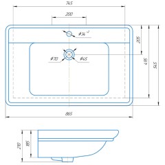 Комплект мебели ASB-Woodline Гранда 85 белый массив ясеня