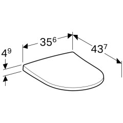 Крышка-сиденье для унитаза Geberit Acanto 500.604.01.2