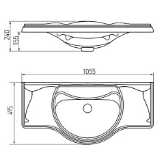 Комплект мебели ASB-Woodline Эмили 105 синий