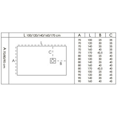 Поддон из литьевого мрамора GooDDooR Essentia 160x80 чёрный