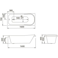 Ванна акриловая Iddis Pond 160x70 NPON167i91