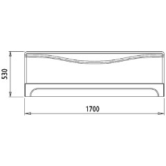 Панель фронтальная для ванны Iddis Calipso 170 003170Ui93