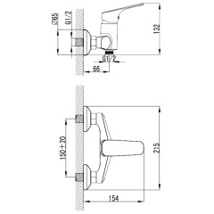 Смеситель для душа Iddis Vinsente VINSB00i03