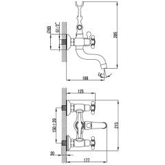 Смеситель для ванны Iddis Sam SAMBR02i02