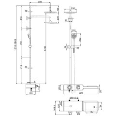 Душевая система Lemark Tropic LM7009C