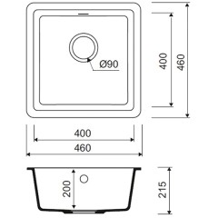 Мойка кухонная Iddis Tanto TU2W461i87