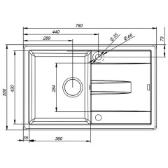 Мойка кухонная Iddis Vane G V11B781i87