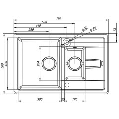 Мойка кухонная Iddis Vane G V20W785i87