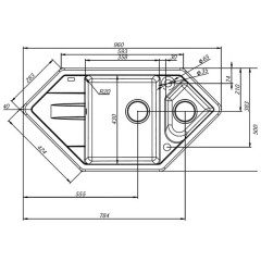 Мойка кухонная Iddis Vane G V26B965i87