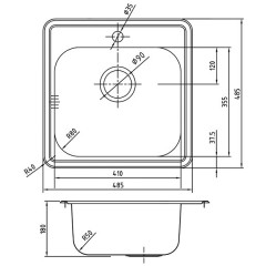 Мойка кухонная Iddis Strit STR48P0i77