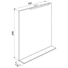 Зеркало Iddis Custo 70 CUS70W0i98