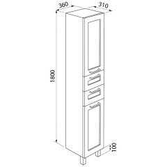 Пенал Iddis Sena 36 SEN3600i97