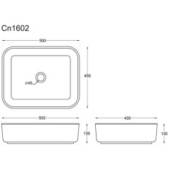 Раковина накладная Ceramica Nova Element CN1602