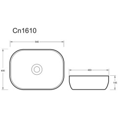 Раковина накладная Ceramica Nova Element2 CN1610