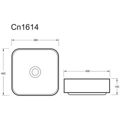 Раковина накладная Ceramica Nova Element2 CN1614