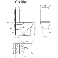 Унитаз Ceramica Nova Access CN1501