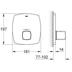 Термостат центральный встраиваемый Grohe Grandera 19941000