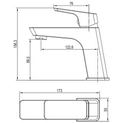 Смеситель для раковины Aquanet Gotic AF440-10C 00216772