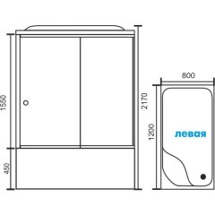 Душевая кабина Royal Bath RB8120BP3-BT-CH L