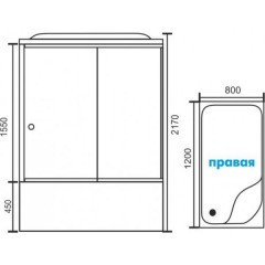 Душевая кабина Royal Bath RB8120BP6-WC-CH R