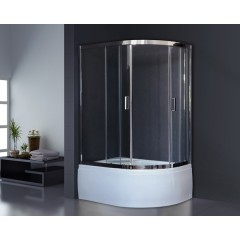 Душевой угол Royal Bath RB8120BK-T-CH L