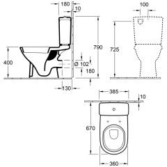 Унитаз Villeroy & Boch O.novo 56611001