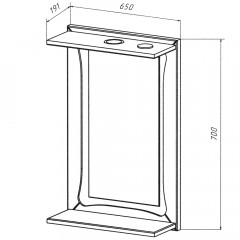 Комплект мебели Бриклаер Адель 105-2