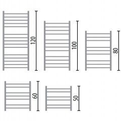 Полотенцесушитель электрический Ника ЛП (г2) 100x50