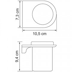 Стакан WasserKRAFT Kammel White K-8328WHITE