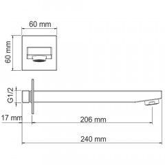 Излив WasserKRAFT A107