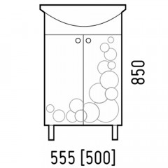 Тумба под раковину Corozo Орфей 55 SD-00000360