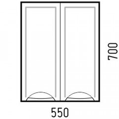 Шкаф подвесной Corozo Монро 55 SD-00000367