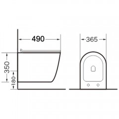 Инсталляция Grohe Rapid SL 38721001 + унитаз Grossman GR-4455BMS безободковый с сиденьем