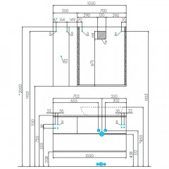 Шкаф подвесной Акватон Терра 35 1A247103TEKA0