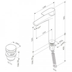 Смеситель для раковины Am.Pm Gem F90A92200