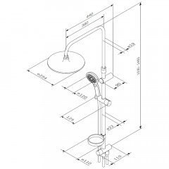 Душевой гарнитур Am.Pm Inspire V2.0 F0750A100