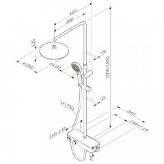 Душевая система Am.Pm Inspire V2.0 F0750A400