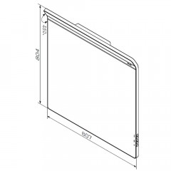 Зеркало Am.Pm Inspire V2.0 80 M50AMOX0801SA