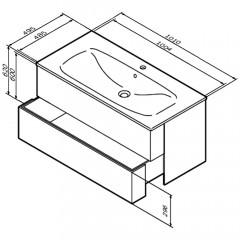 Тумба с раковиной Am.Pm Spirit V2.0 100