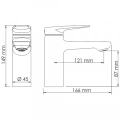 Смеситель для раковины WasserKRAFT Wiese 8403