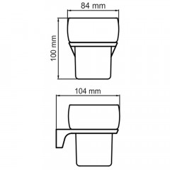 Стакан WasserKRAFT Wiese K-8928