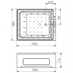 Ванна акриловая Gemy G9268 K