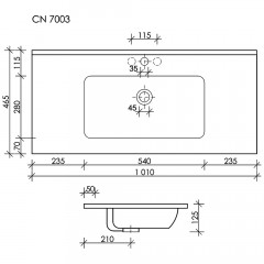 Раковина Ceramica Nova Element CN7003