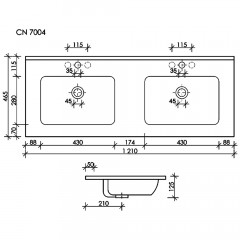 Раковина Ceramica Nova Element CN7004