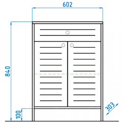 Комод Style Line Кантри 60 венге ЛС-00000464