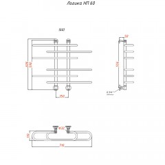 Полотенцесушитель Тругор Логика НП 60х60