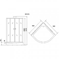 Душевая кабина Grossman GR-251