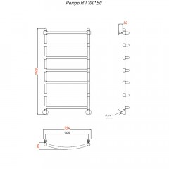 Полотенцесушитель Тругор Ретро НП 100х50