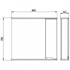 Комплект мебели ASB-Mebel Бари 80-2.2